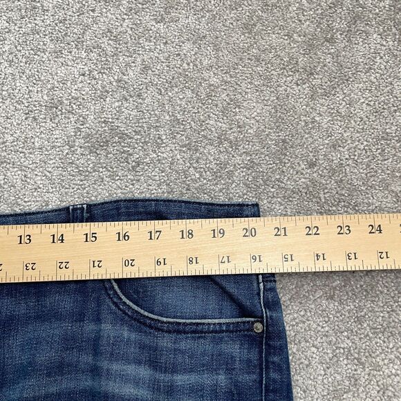 Chico's So Slimming Girlfriend Slim Leg Crop Denim Jeans Womens 16P Blue 40x24 - Picture 13 of 16